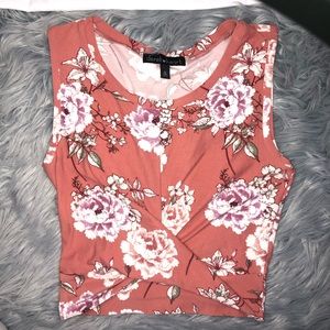 floral crop top